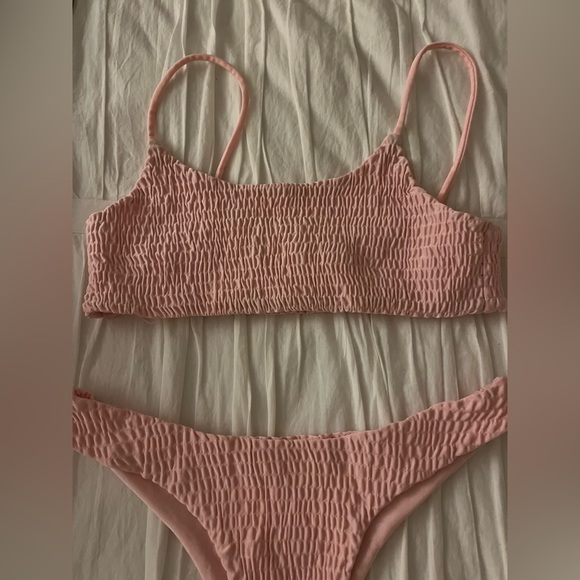 Pink Ruched Bikini - Picture 4 of 4